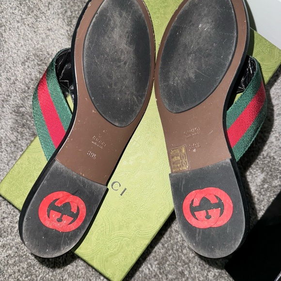 Kika GG Web Flip Flop (Women) Size 39.5 - Picture 7 of 14